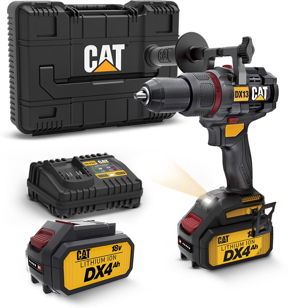 CAT DX13.1 18Volt/4.0Ah Li-ion 80Nm. Çift Akülü Kömürsüz Profesyonel Şarjlı Darbeli Matkap fiyatı