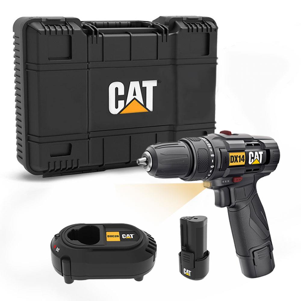 CAT DX14.2 12Volt/2.0Ah Li-ion Çift Akülü Profesyonel Şarjlı Matkap fiyatı