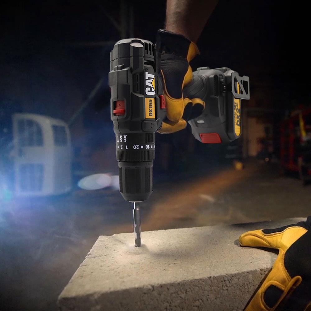 CAT DX155.1 18Volt/2.0Ah Li-ion Çift Akülü Profesyonel Şarjlı Darbeli Matkap ne işe yarar