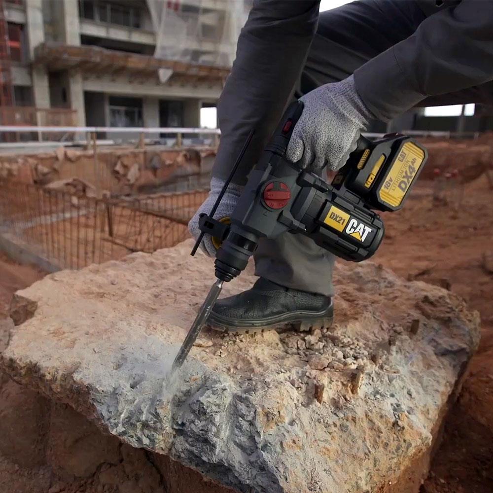 CAT DX21 18Volt 4.0Ah 2.2J Li-ion Çift Akülü Şarjlı Kömürsüz Profesyonel SDS-Plus Pnömatik Kırıcı/Delici ne işe yarar