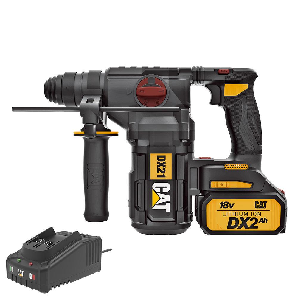 CAT DX21BC 18Volt 2.0Ah 2.2J Li-ion Tek Akülü Şarjlı Kömürsüz Profesyonel SDS-Plus Pnömatik Kırıcı/Delici nasıl kullanılır