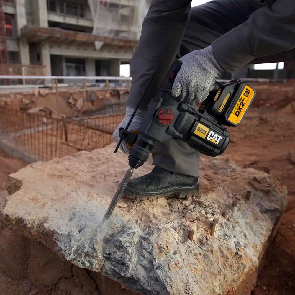 CAT DX21BC 18Volt 2.0Ah 2.2J Li-ion Tek Akülü Şarjlı Kömürsüz Profesyonel SDS-Plus Pnömatik Kırıcı/Delici ne işe yarar