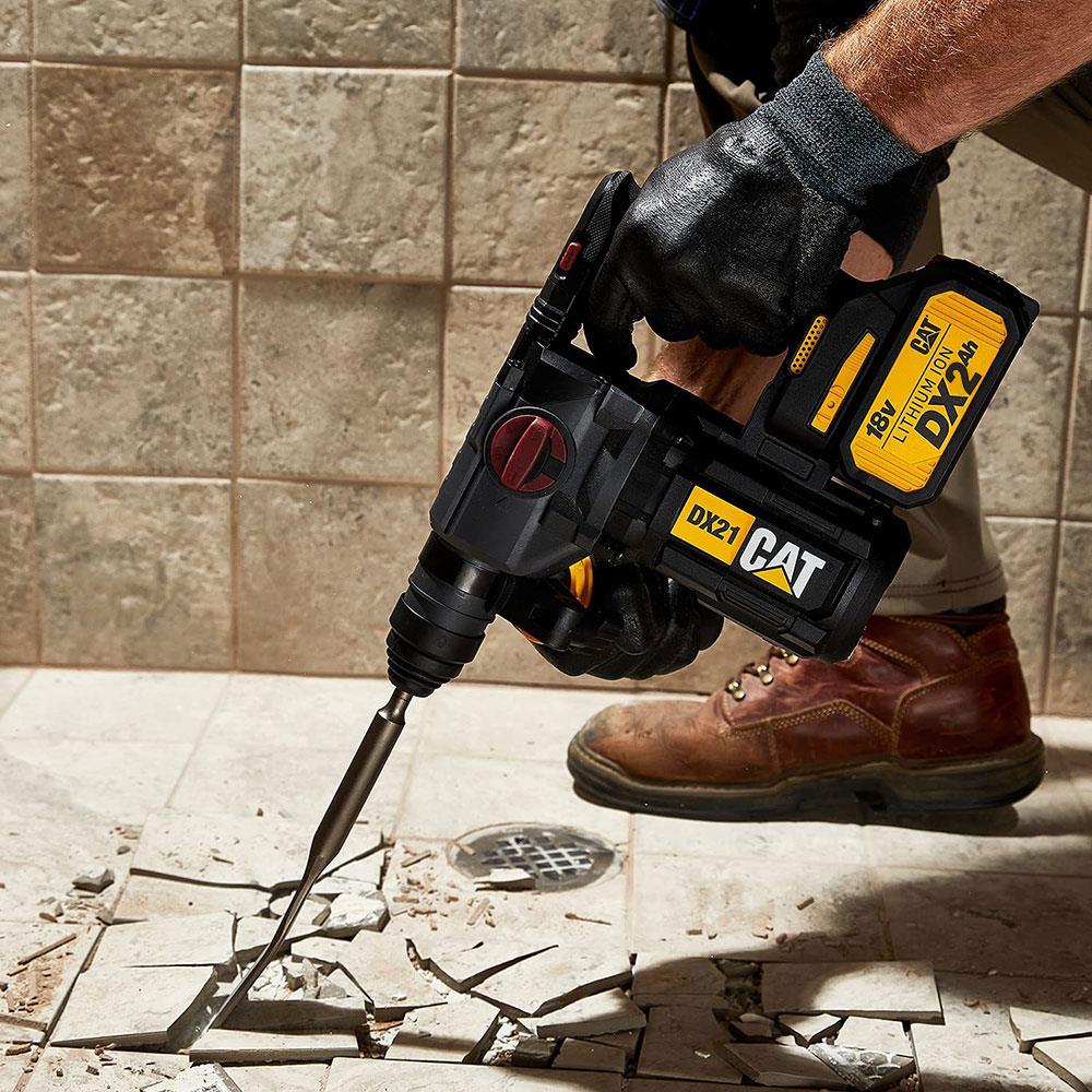CAT DX21BC 18Volt 2.0Ah 2.2J Li-ion Tek Akülü Şarjlı Kömürsüz Profesyonel SDS-Plus Pnömatik Kırıcı/Delici ne işe yarar