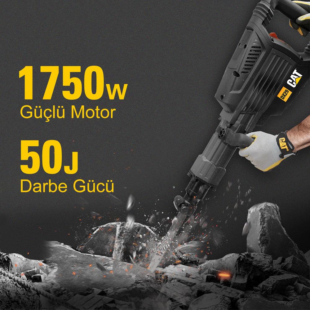 CAT DX29 1750Watt 50 Joule Profesyonel 30MM HEX Kırıcı ne işe yarar