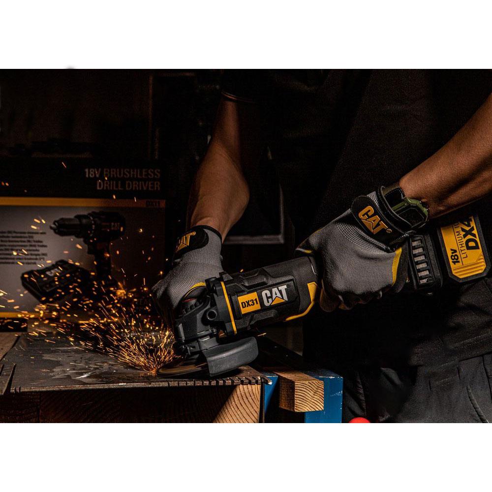 CAT DX31 18Volt/4.0Ah Li-ion Tek Akülü 115mm Kömürsüz Profesyonel Avuç Taşlama ne işe yarar