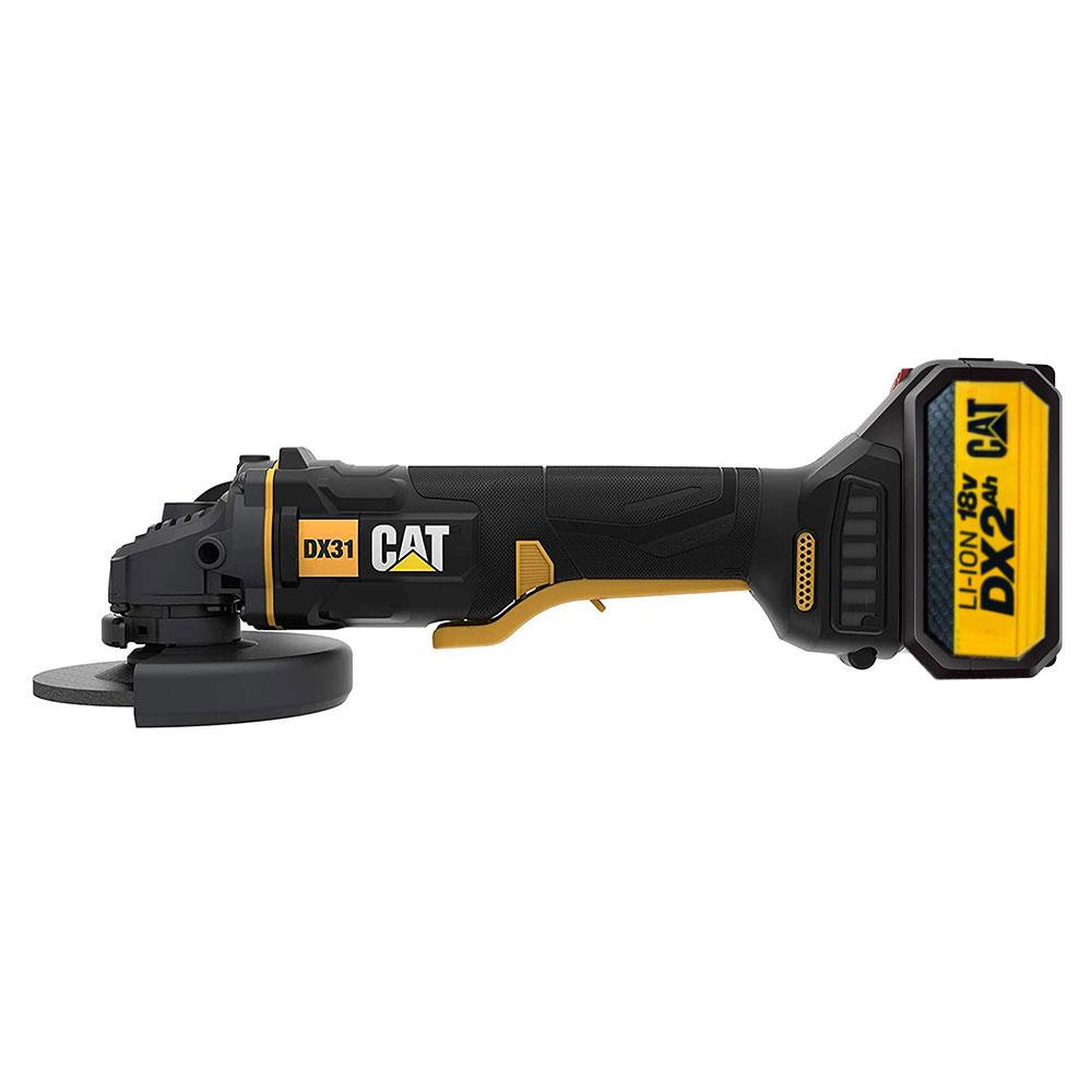 CAT DX31BC 18Volt 2.0Ah Li-ion 115mm Tek Akülü Kömürsüz Profesyonel Avuç Taşlama nasıl kullanılır