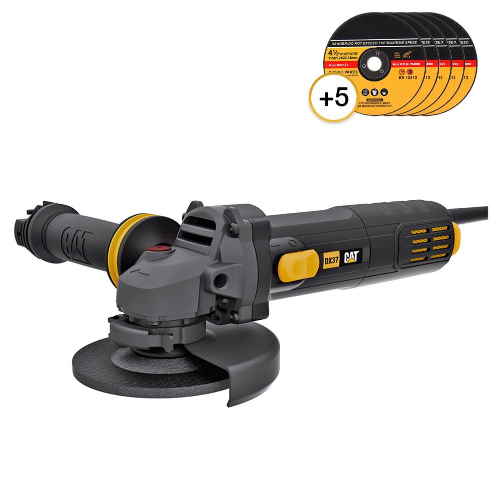 CAT DX37P 750Watt 115mm Profesyonel Avuç Taşlama + 5 Adet Metal Kesme Taşı fiyatı
