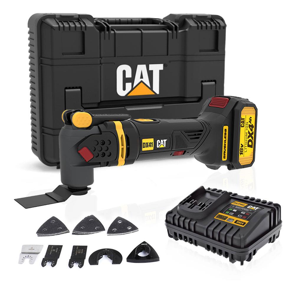 CAT DX41 18Volt/4.0Ah Li-ion Tek Akülü Kömürsüz Profesyonel Çok Amaçlı Devir Ayarlı Raspalama+14 Adet Aksesuar fiyatı