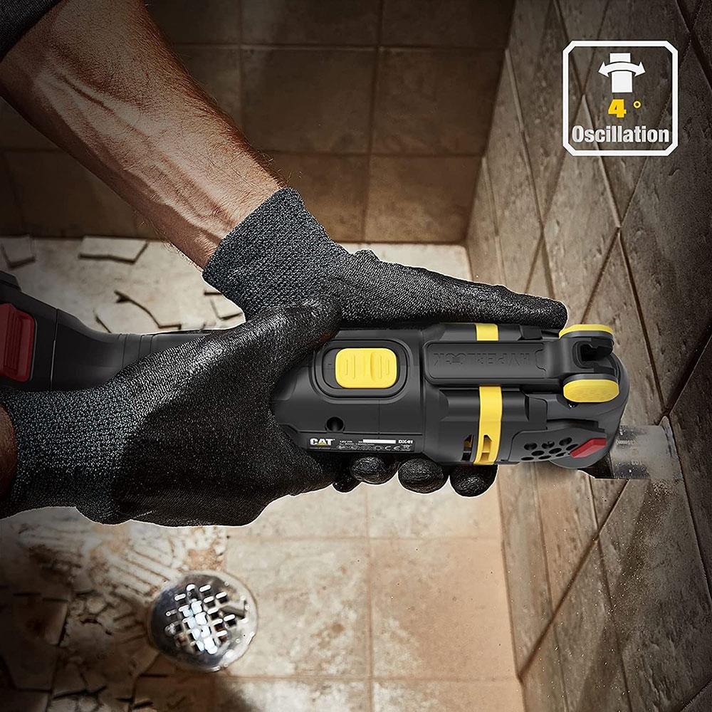 CAT DX41 18Volt/4.0Ah Li-ion Tek Akülü Kömürsüz Profesyonel Çok Amaçlı Devir Ayarlı Raspalama+14 Adet Aksesuar ne işe yarar