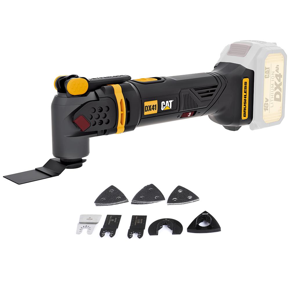 CAT DX41B 18Volt Kömürsüz Profesyonel Çok Amaçlı Devir Ayarlı Raspalama+14 Adet Aksesuar (Akü Dahil Değildir) fiyatı