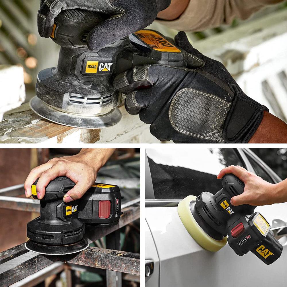 CAT DX42B 18Volt 125mm Profesyonel Devir Ayarlı Eksantrik Zımpara (Akü Dahil Değildir) ne işe yarar