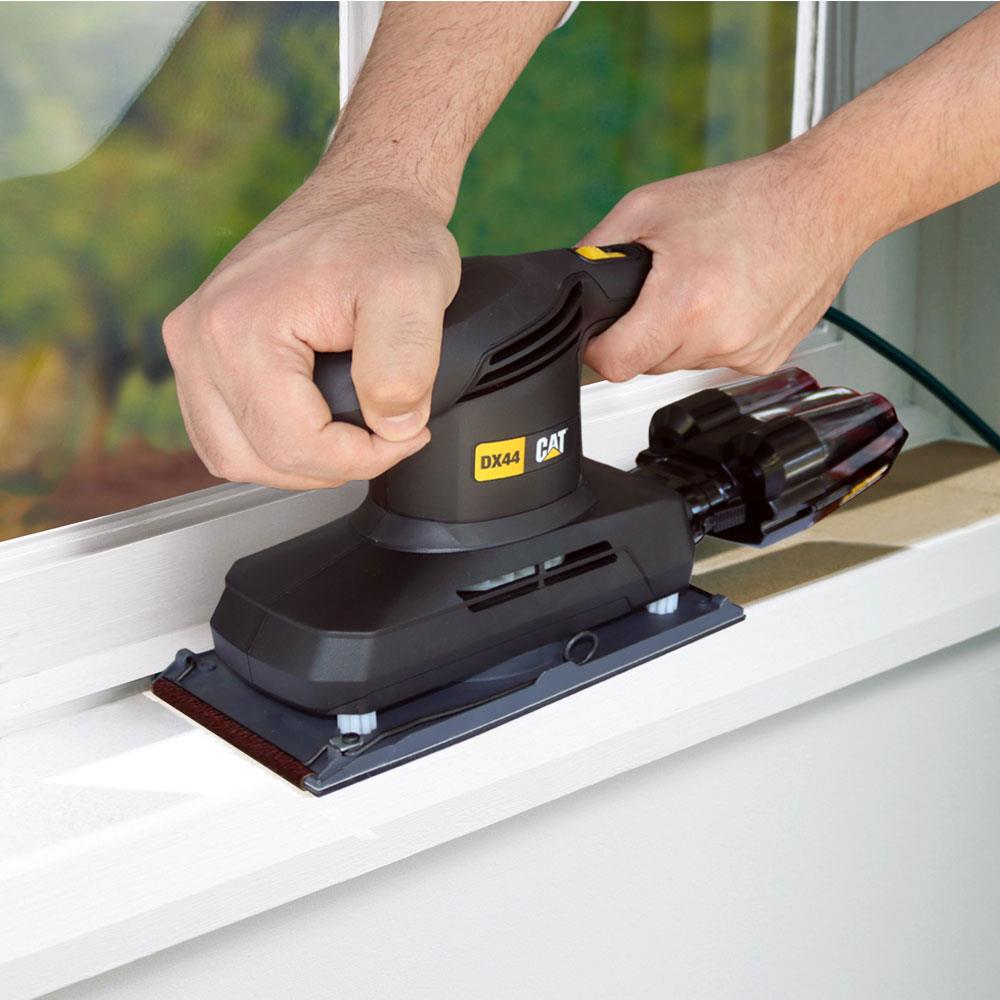 CAT DX44 350Watt Profesyonel Devir Ayarlı Titreşimli Zımpara ne işe yarar