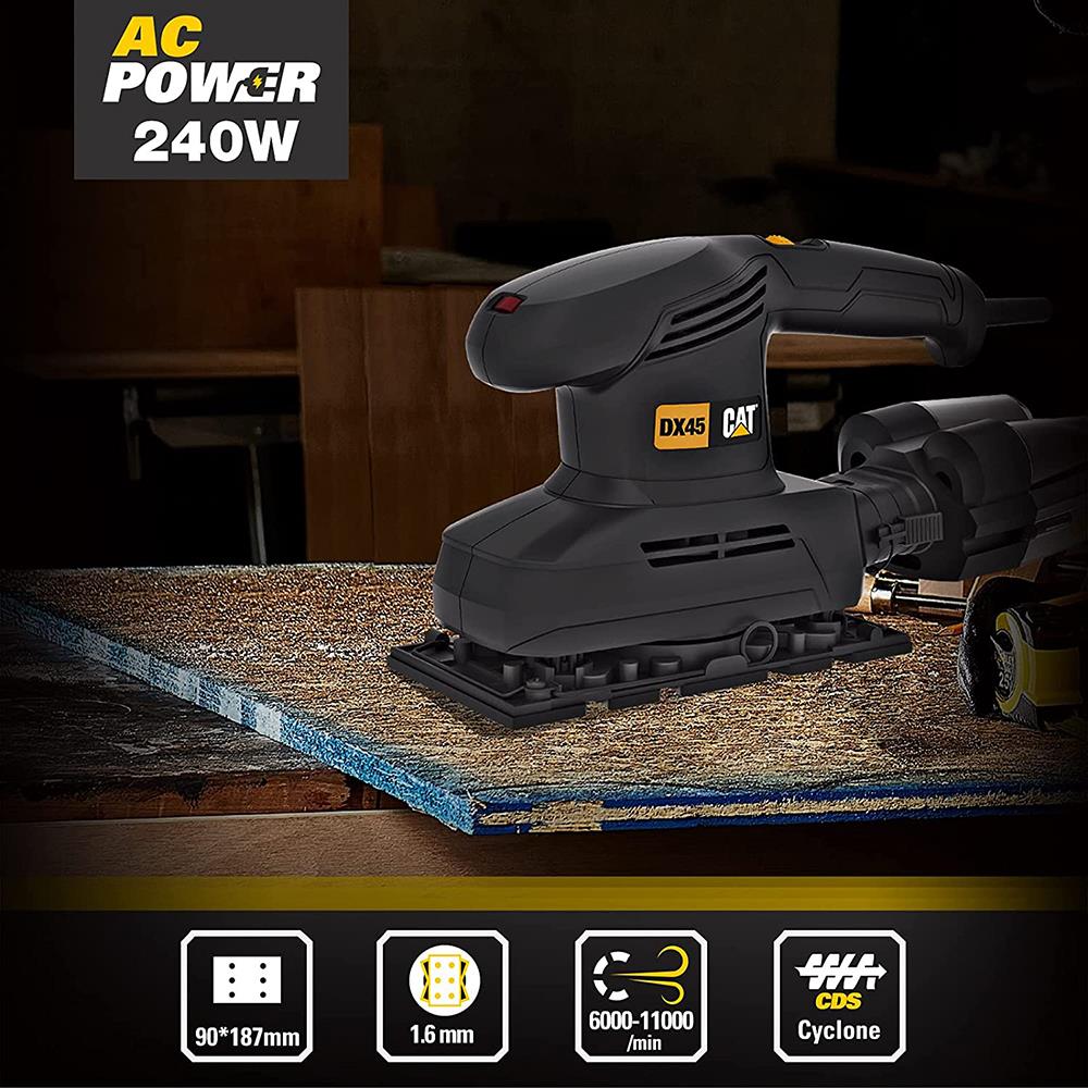 CAT DX45 240Watt Profesyonel Devir Ayarlı Titreşimli Zımpara nereden bulurum