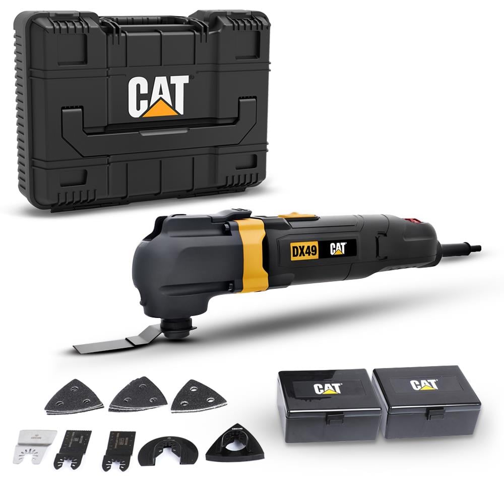 CAT DX49.1 350Watt Profesyonel Çok Amaçlı Devir Ayarlı Kesme Raspalama ve Zımpara + 14 Adet Aksesuar fiyatı