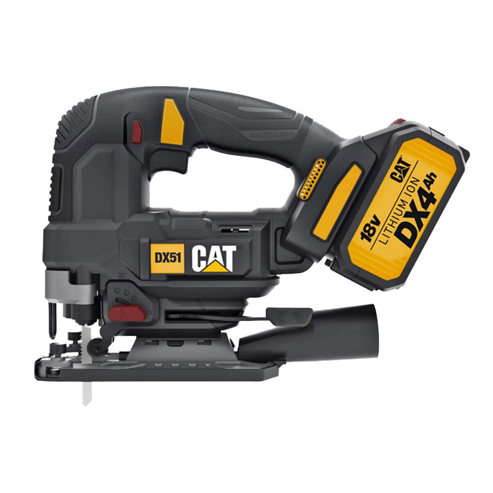 CAT DX51 18Volt/4.0Ah Li-ion Tek Akülü Profesyonel Kömürsüz Dekupaj Testere nasıl kullanılır