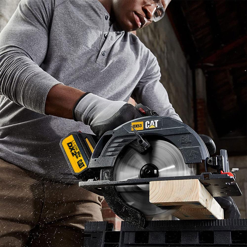 CAT DX53BC 18Volt 2.0Ah Li-ion 185mm Tek Akülü Kömürsüz Profesyonel Daire Testere ne işe yarar