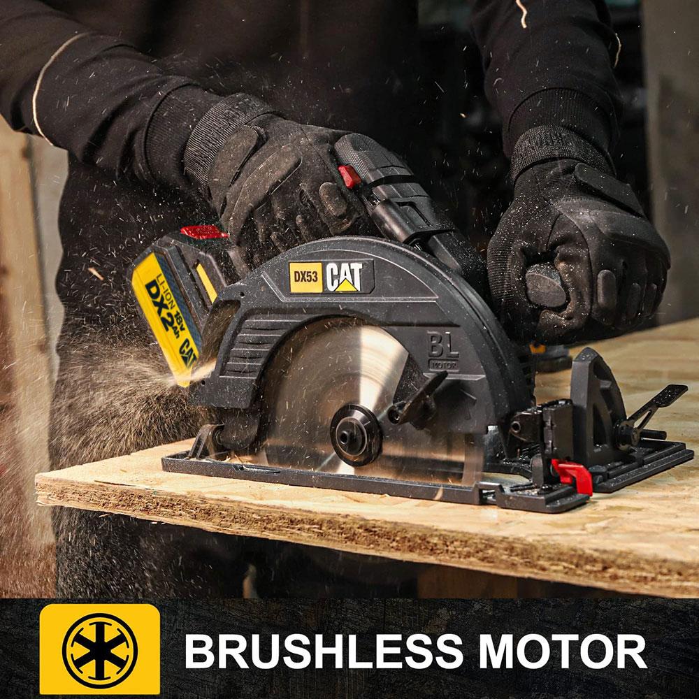 CAT DX53BC 18Volt 2.0Ah Li-ion 185mm Tek Akülü Kömürsüz Profesyonel Daire Testere ne işe yarar