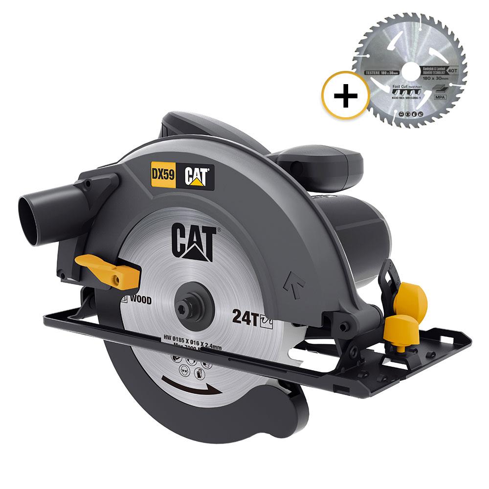 CAT DX59P 1400Watt 185mm Profesyonel Daire Testere + 1 Adet 185mm 40 Diş Yedek Testere fiyatı