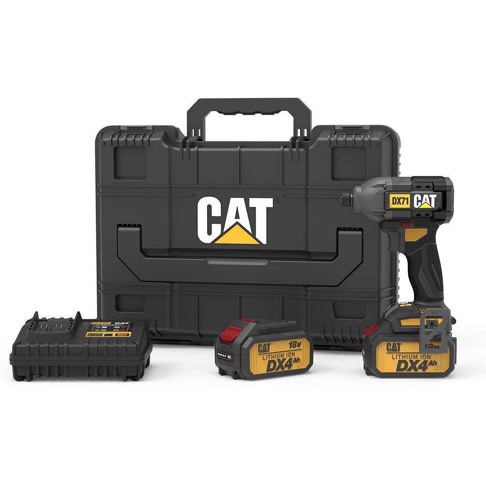 CAT DX71.2 18Volt 4.0Ah Li-ion Çift Akülü 215Nm Kömürsüz Profesyonel Şarjlı Darbeli Tornavida fiyatı
