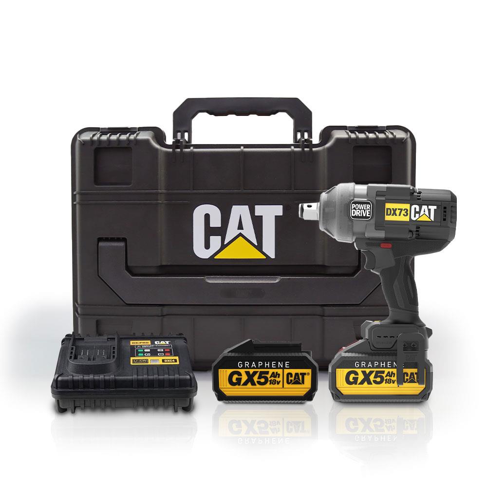CAT DX73G 18Volt 5.0 Ah. GRAPHENE Çift Akülü 1700/2100Nm Kömürsüz Profesyonel Şarjlı Somun Sıkma fiyatı