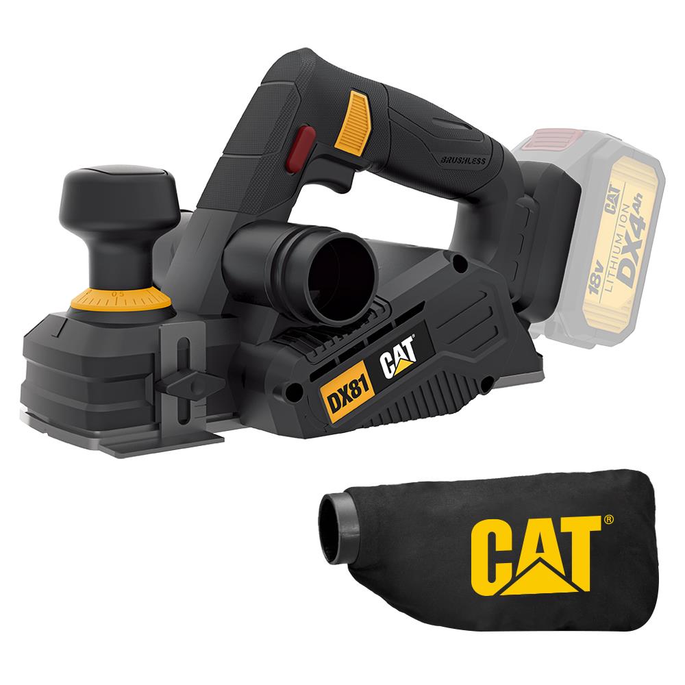 CAT DX81B 18Volt 82mm Çift Bıçaklı Kömürsüz Profesyonel Planya (Akü Dahil Değildir) fiyatı