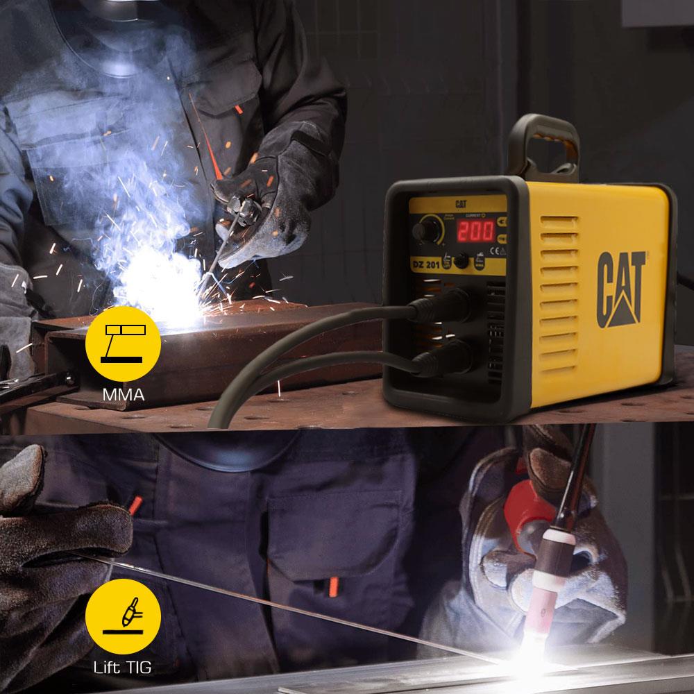 CAT DZ201T 200 Amper TIG LIFT/MMA Çanta Tipi Profesyonel Dijital İnverter Kaynak Makinesi + CAT DX37 Avuç Taşlama nasıl kullanılır