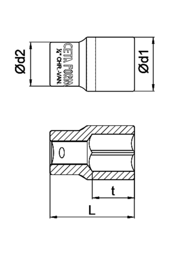 CETA 1/4'' Uzun Altı Köşe Lokma Anahtar 14 mm nasıl kullanılır