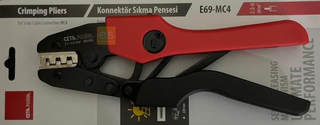 CETA-FORM E69-MC4 Solar Kablo Konnektör Sıkma Pensesi (MC4 için) fiyatı