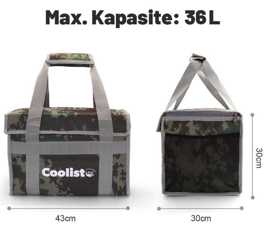 COOLIST CL36 Katlanır Termos Çanta 36 Litre (Kamuflaj) nasıl kullanılır