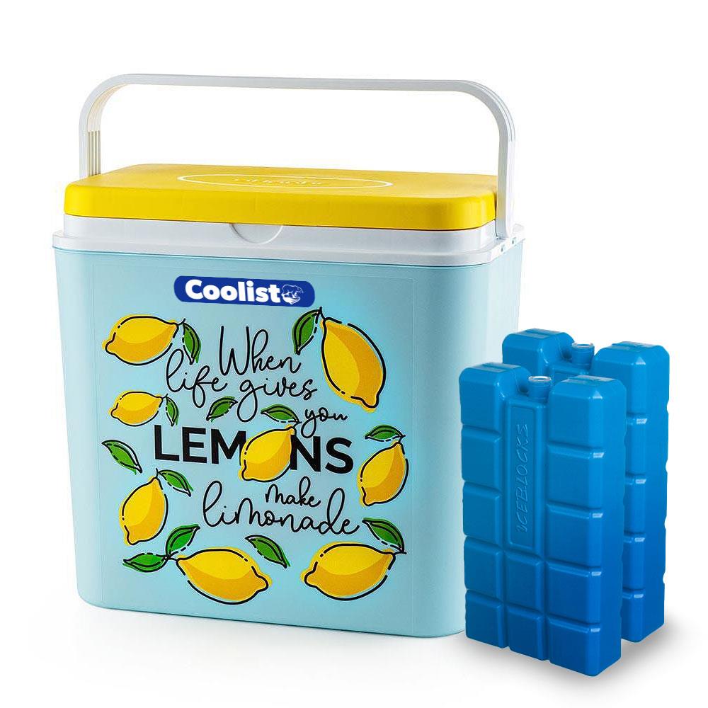 Coolist CLB30LM 30 Litre Limon Desenli Buzluk + 3 Adet 400gr. Buz Kaseti fiyatı