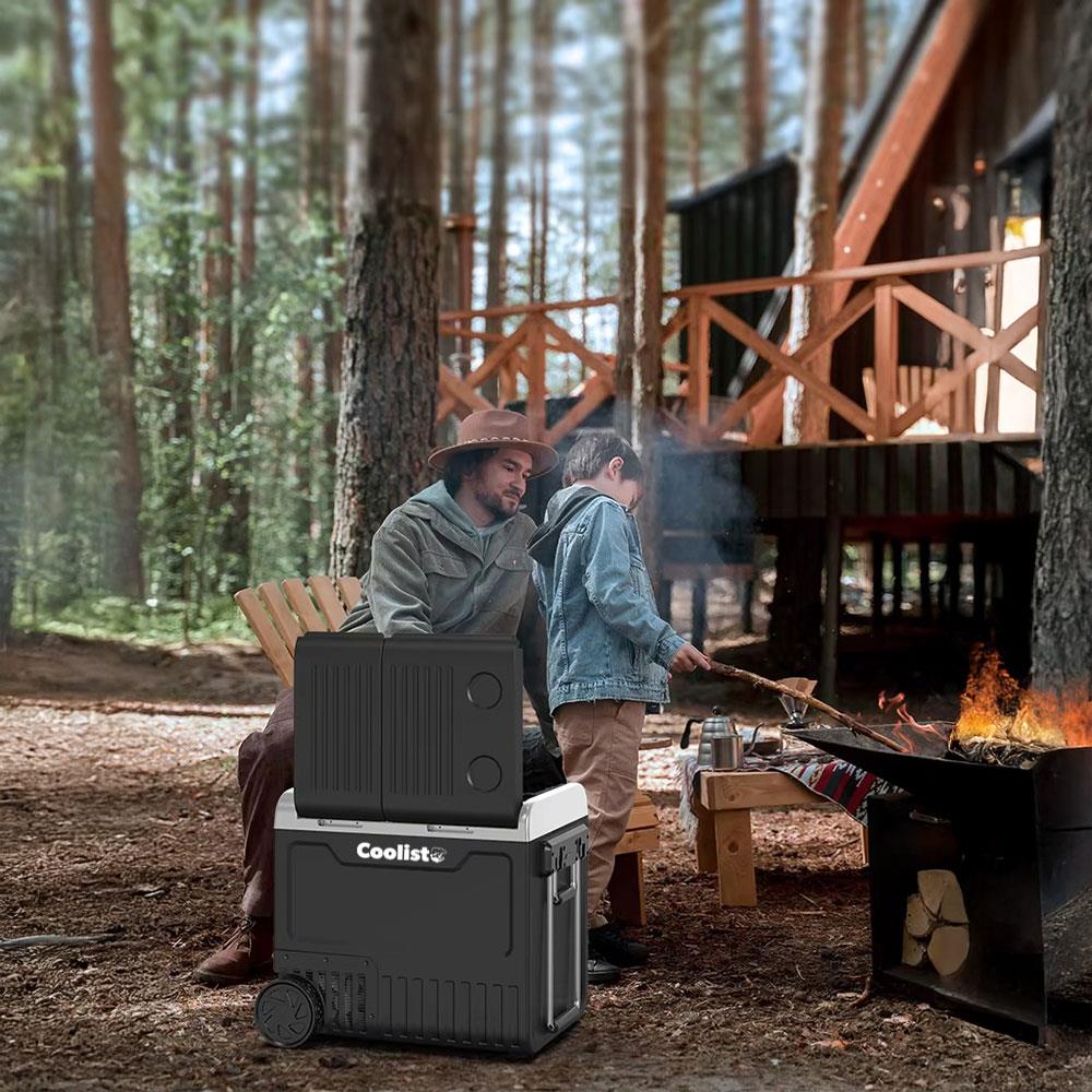 Coolist CLK65W 12/24Volt 220Volt 65 Litre Çift Bölmeli Tekerlekli Outdoor Kompresörlü Oto Buzdolabı/Dondurucu ne işe yarar