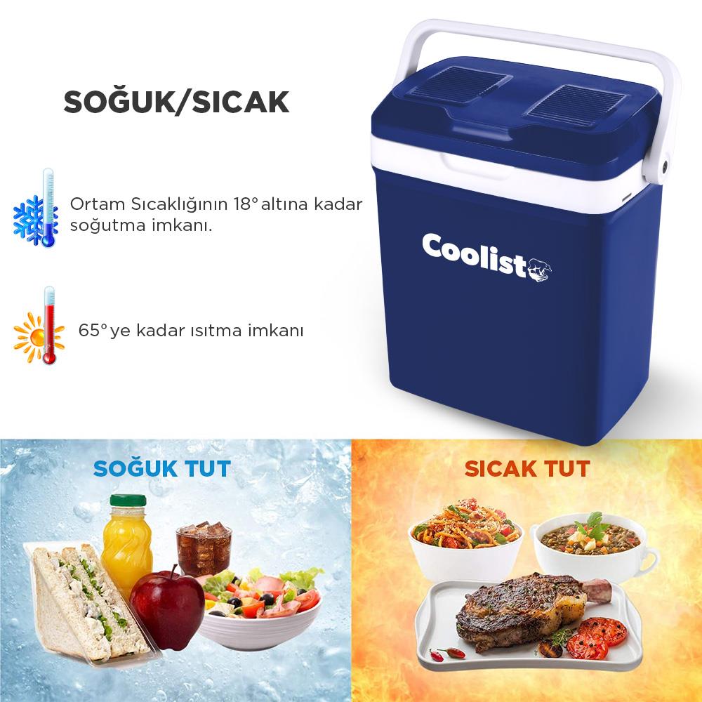 Coolist CLT18 12Volt/220Volt AC/DC 18 Litre Sıcak/Soğuk Oto Buzdolabı nereden bulurum