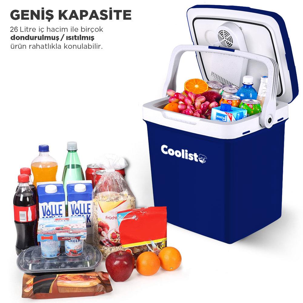 Coolist CLT26 12Volt/220Volt AC/DC 26 Litre Sıcak/Soğuk Oto Buzdolabı nasıl kullanılır