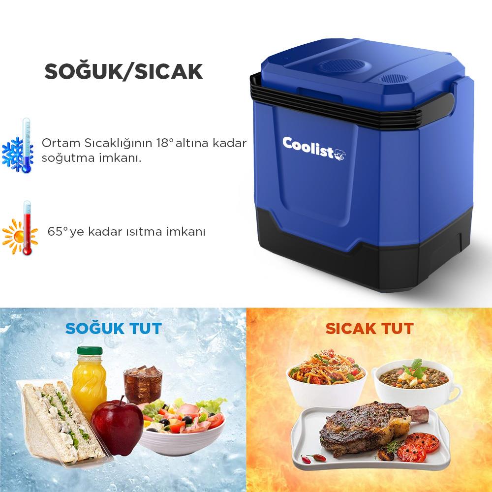 Coolist CLT33 12Volt/220Volt AC/DC 33 Litre Sıcak/Soğuk Oto Buzdolabı nereden bulurum