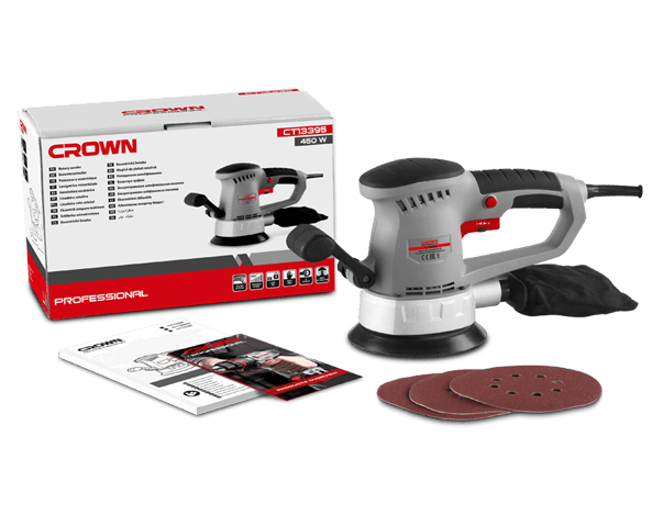 CROWN CT13395 Eksantrik Zımpara Makinası 150 mm 450 Watt nasıl kullanılır
