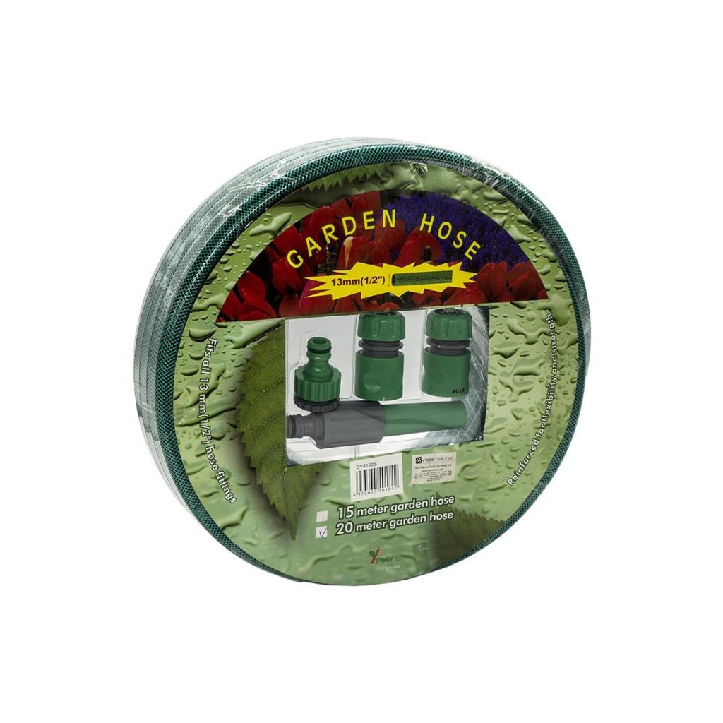 Daye DY5120S 1/2'' 13 mm Örgülü Bahçe Hortumu ve Seti 20 metre fiyatı