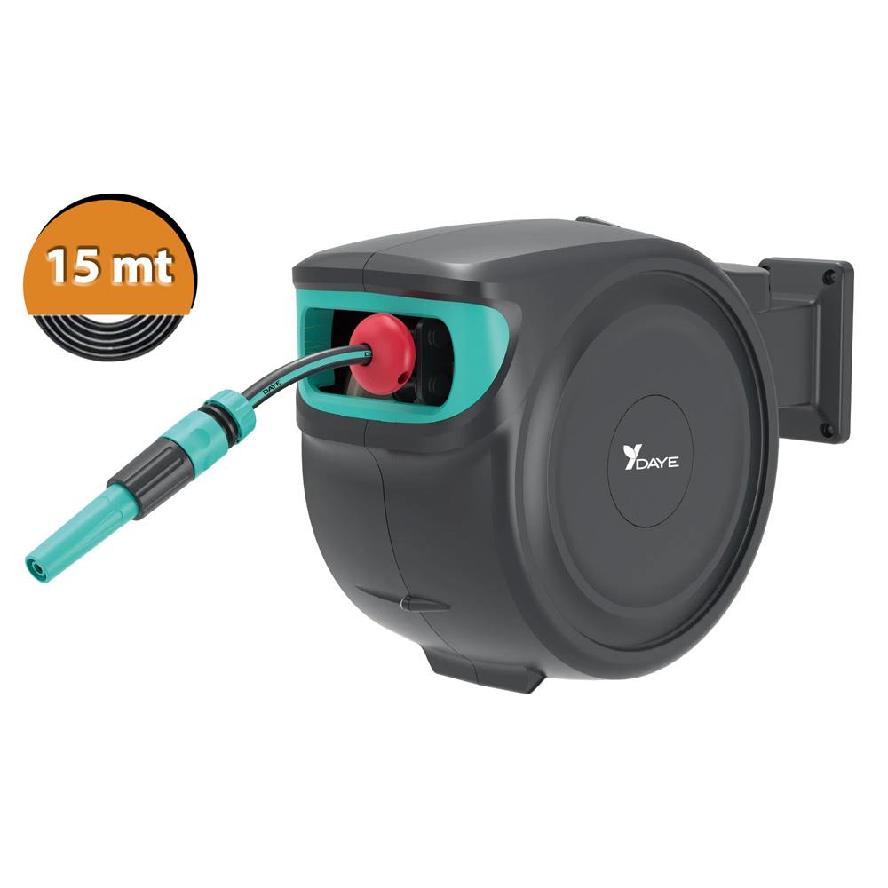 Daye DY6687W15 Otomatik Sarımlı Bahçe Sulama Hortum Tamburu 15mt fiyatı