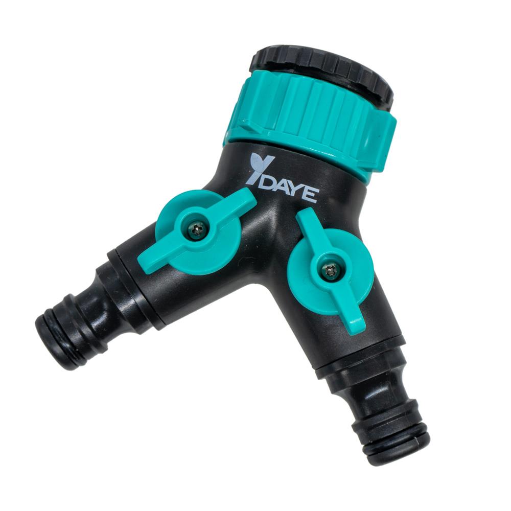 Daye DY8002L Çift Çıkışlı Vanalı Musluk Adaptörü 3/4'' - 1'' fiyatı