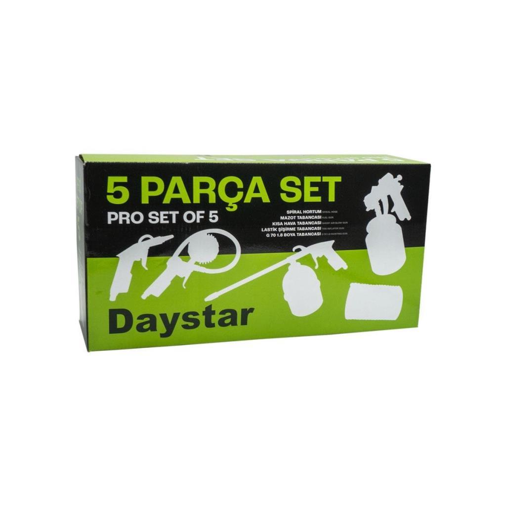 Daystar 1533450102 Havalı Alet ve Aksesuar Seti 5 Parça ne işe yarar