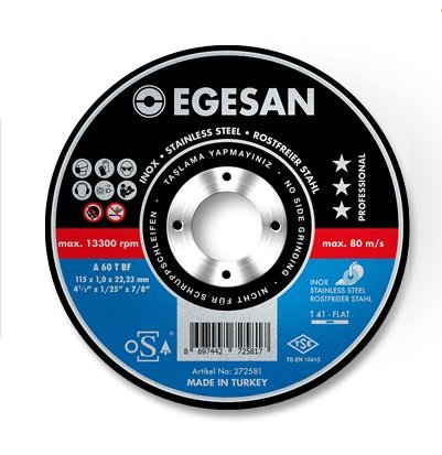 EGESAN 115x1 mm Inox Paslanmaz Kesme Taşı fiyatı