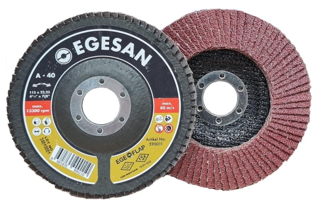 EGESAN Quality 115 mm Flap Disk Zımpara Al.Ox (Kum Seçiniz) fiyatı