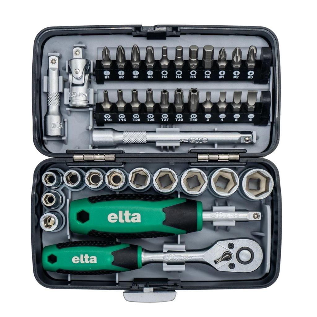 Elta 1/4'' Altıköşe Cırcırlı Lokma Anahtar ve Bits Uç Seti 38 Parça ne işe yarar