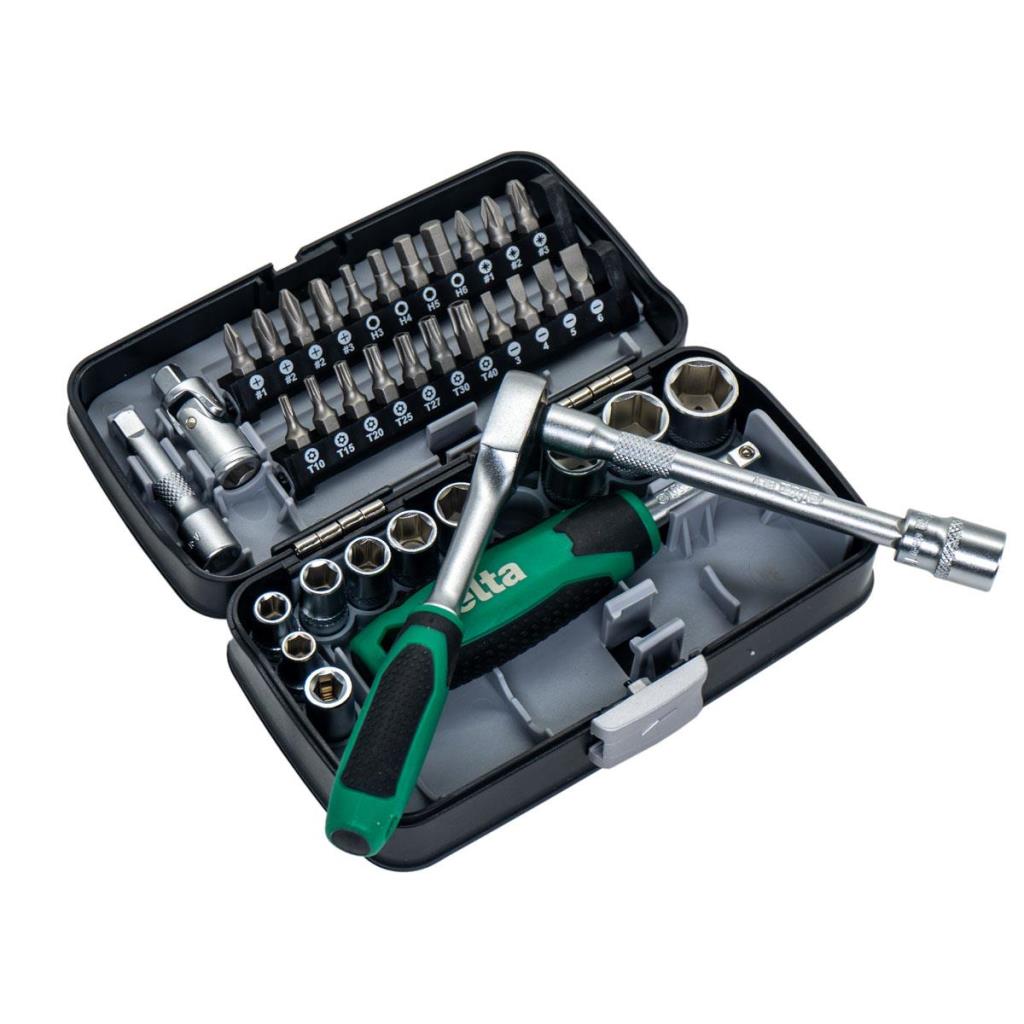 Elta 1/4'' Altıköşe Cırcırlı Lokma Anahtar ve Bits Uç Seti 38 Parça ne işe yarar