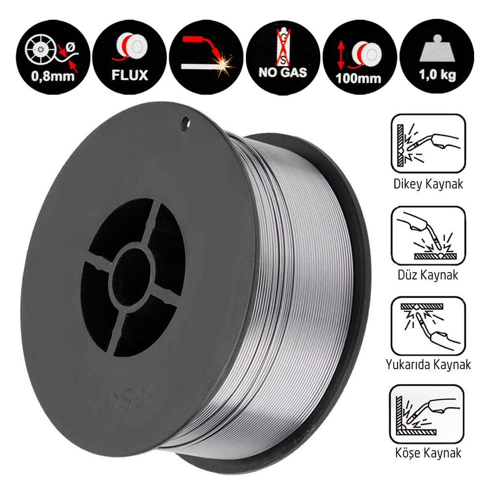 Eps Genera K108 Gazsız Gazaltı MIG Kaynak Teli 0.8 mm (1 Kg Makara) fiyatı