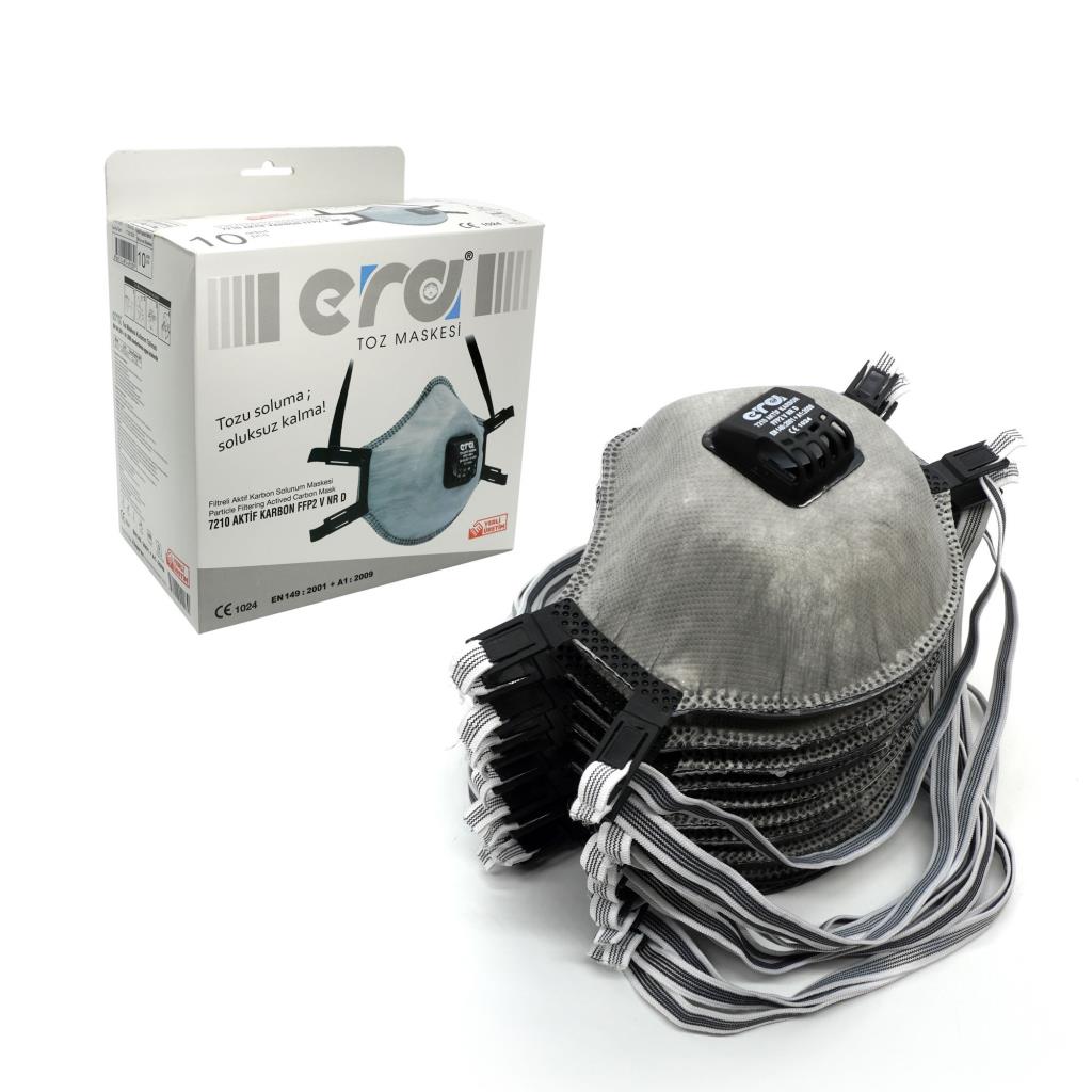 Era Toz Maskesi 7210 Aktif Karbon Ventilli FFP2 V NRD 10 lu Paket ne işe yarar