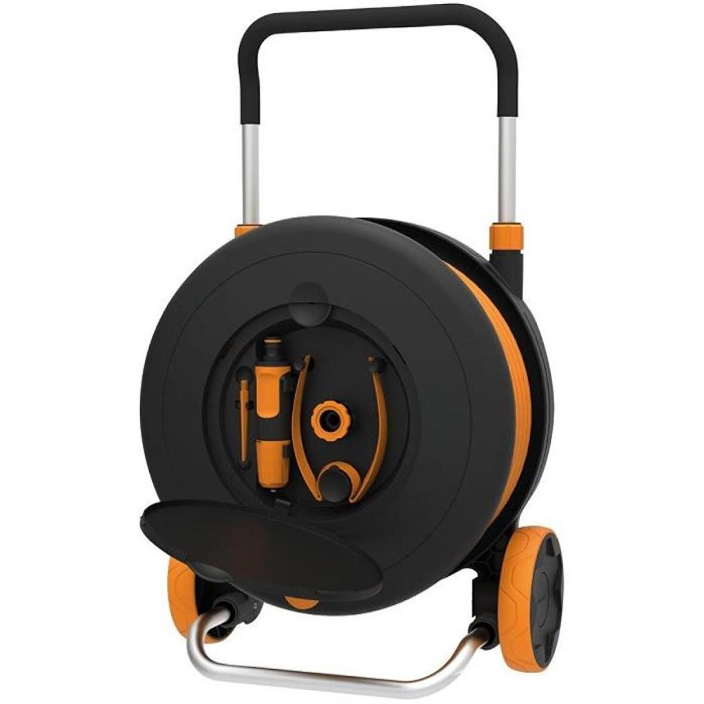 FISKARS 1/2'' Tekerlekli Hortum Makarası 2O Metre (1023643) nasıl kullanılır