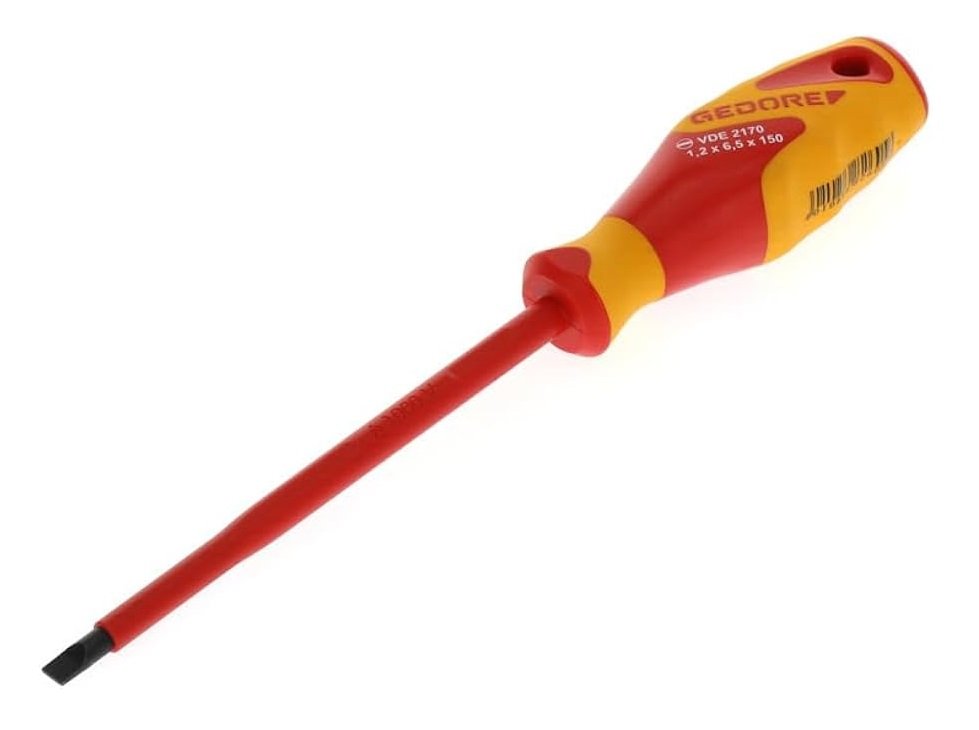 GEDORE VDE 2170 1000 Volt İzoleli 6.5 mm Düz Tornavida fiyatı