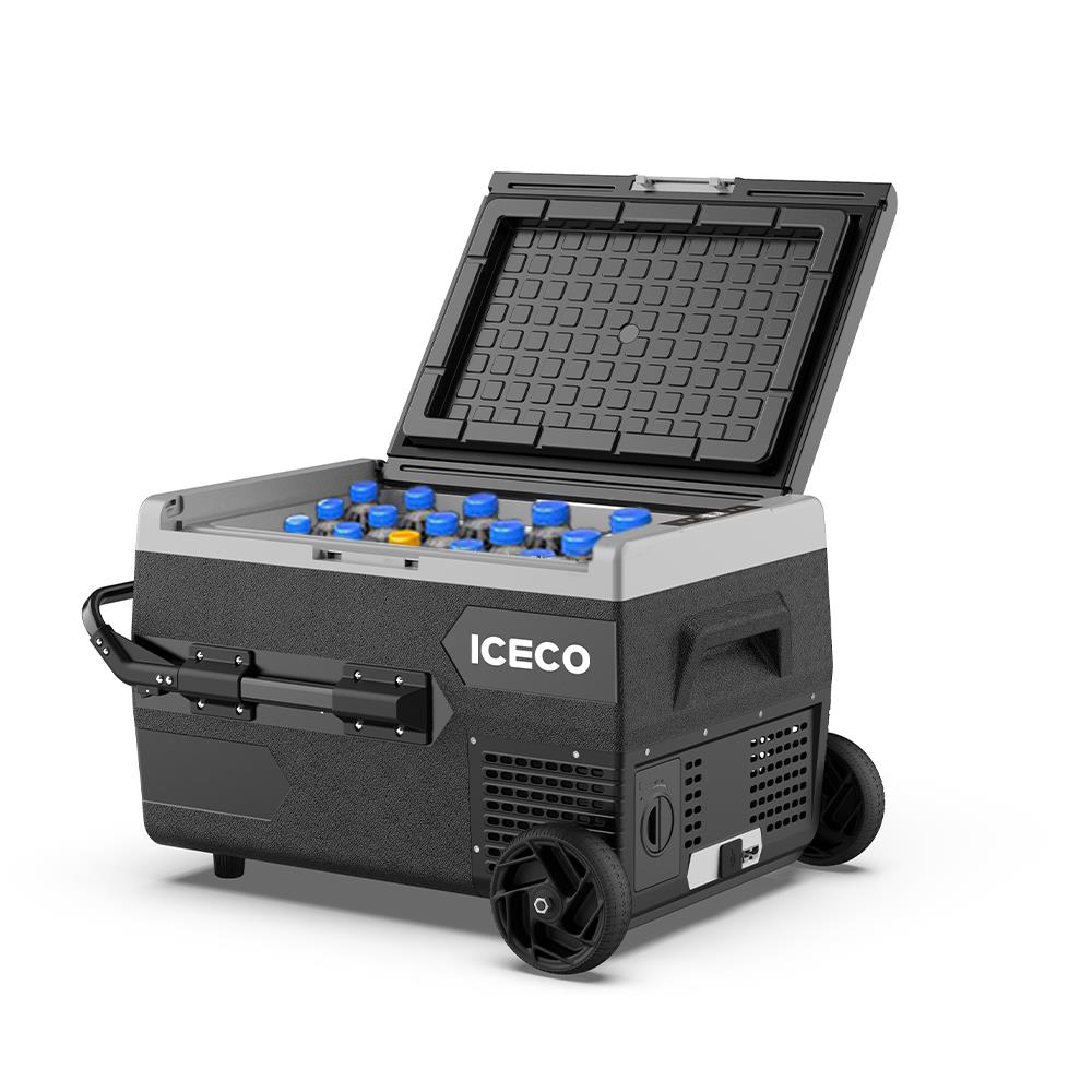 ICECO K65S 12/24Volt 65Lt Akülü/Kablolu/ Kompresörlü Tekerlekli Outdoor Oto Buzdolabı/Dondurucu (Akü Dahil Değildir) fiyatı