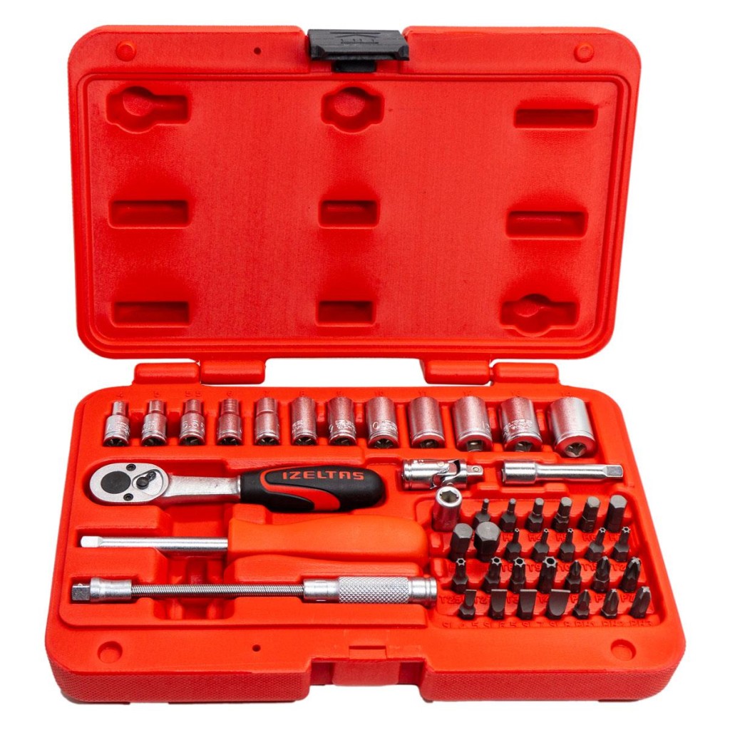 İzeltaş 1/4'' Altı Köşe Mini Lokma Anahtar ve Bits Set 45 Parça nasıl kullanılır