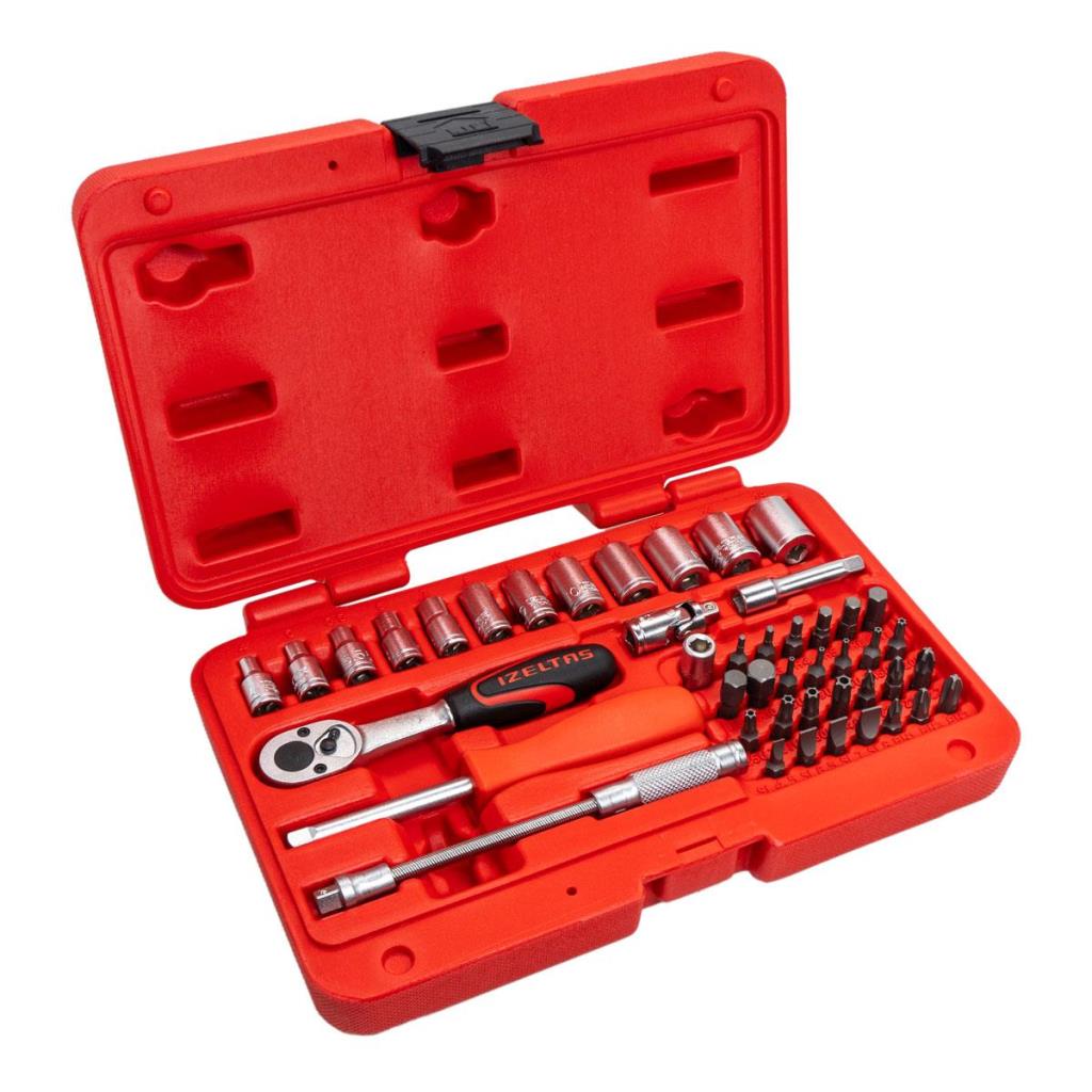 İzeltaş 1/4'' Altı Köşe Mini Lokma Anahtar ve Bits Set 45 Parça fiyatı